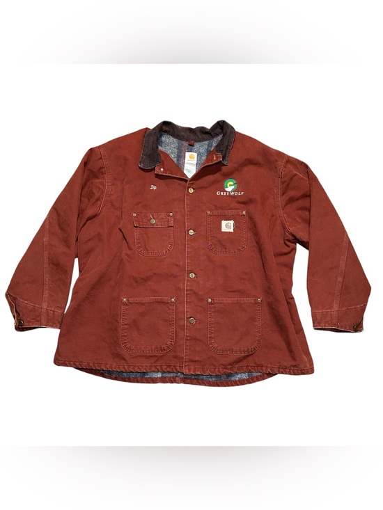 Carhartt Other - Carhartt C02 CLY Rust Chore Coat 4XL USA Made Blanket Lined Vintage Distressed
